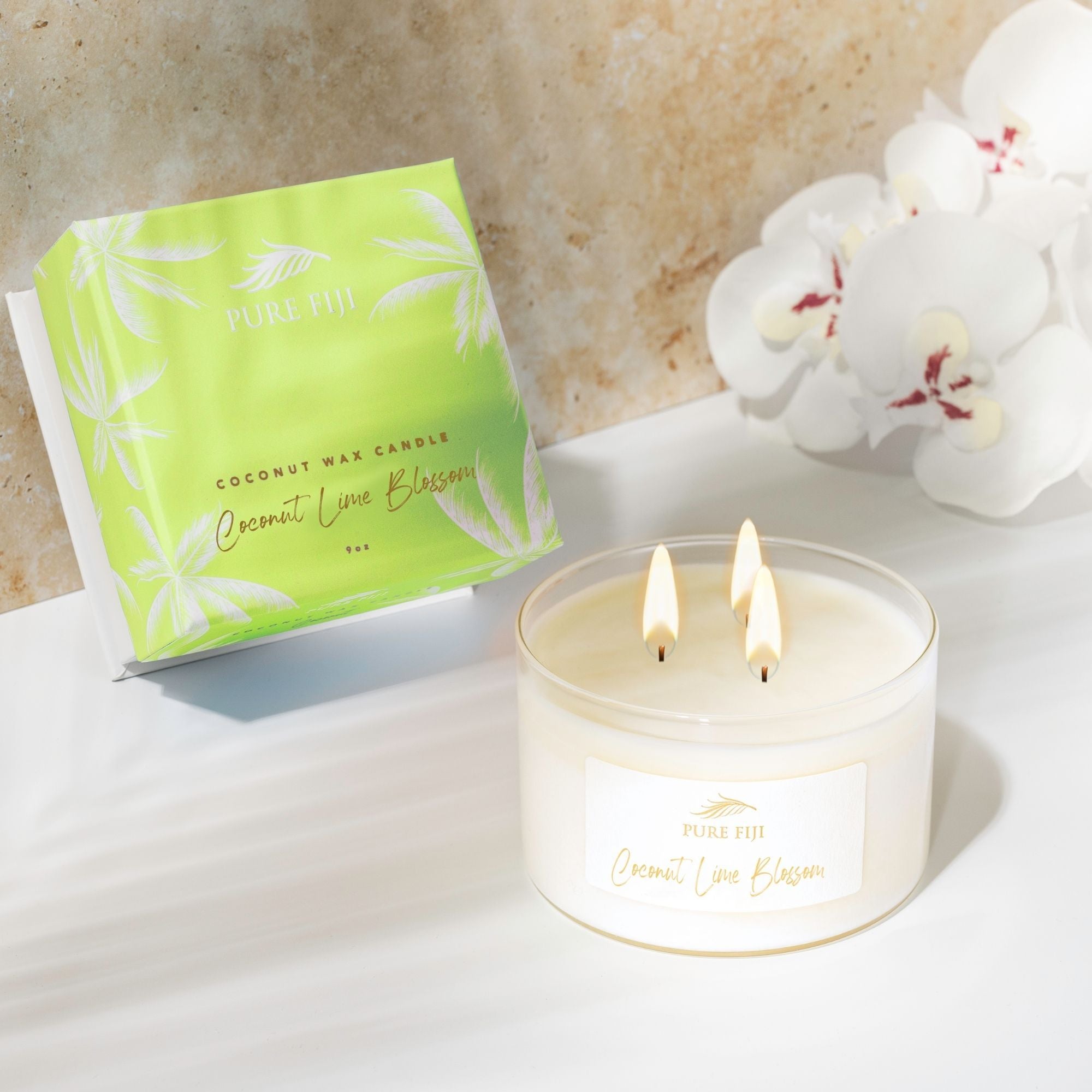 Pure Fiji Palm Collection Candle Coconut Lime Blossom