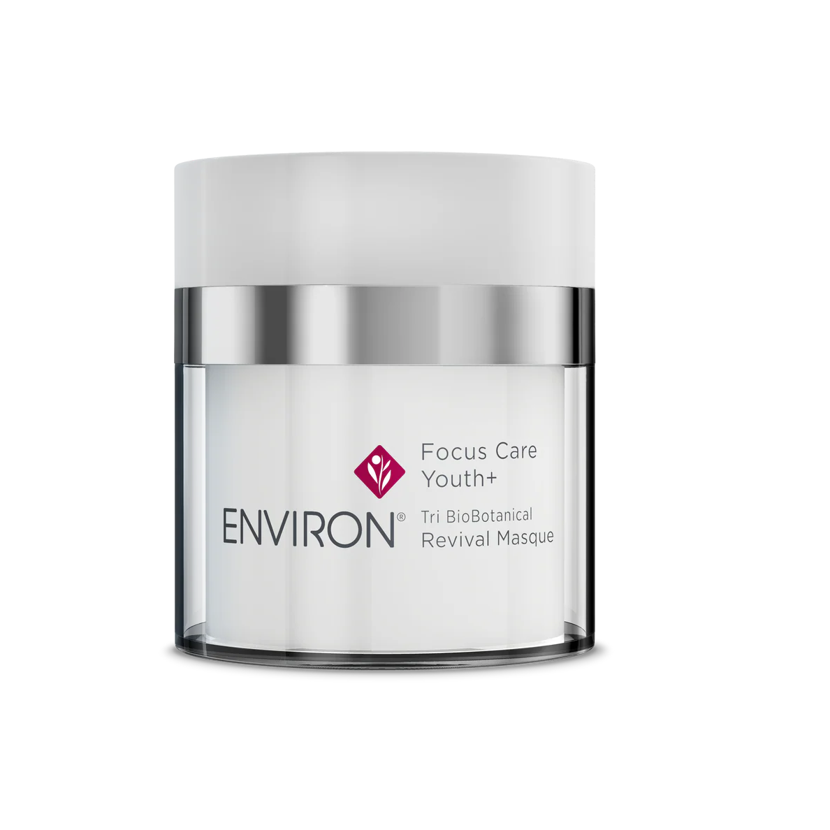 Skincare product jar with 'Environ' branding on a white background