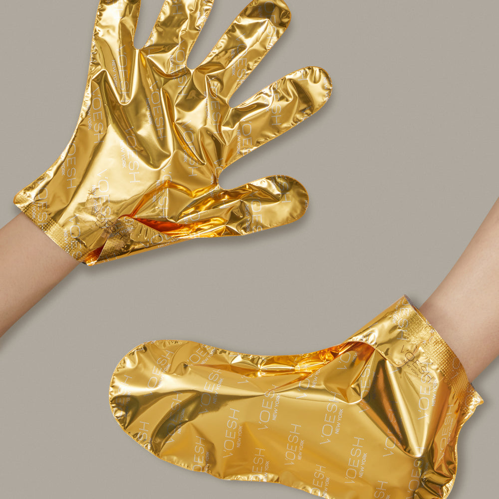 Voesh Golden Duo Collagen Gloves and Socks